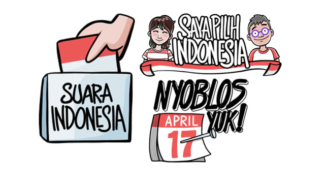 Stiker Pemilu 1